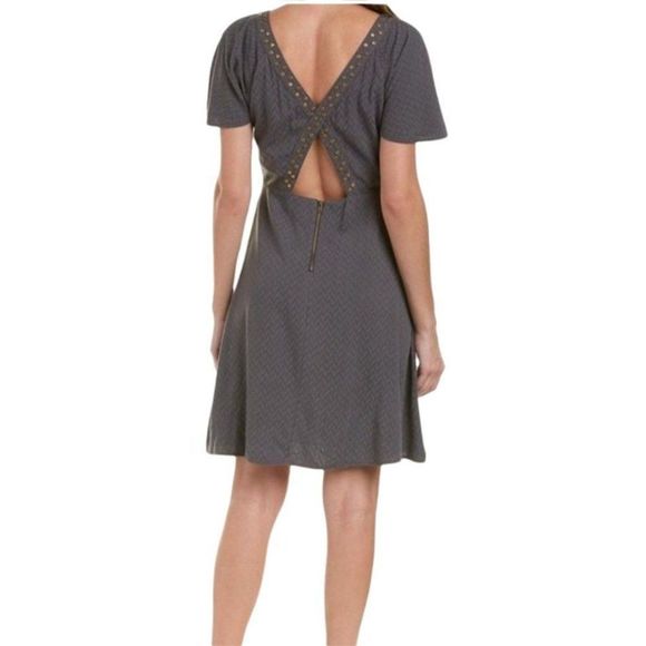 LA MADE Selene A-Line Dress Raven Gray Size S New - Picture 2 of 6